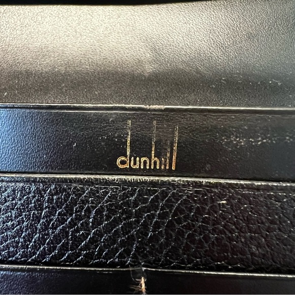 DUNHILL Long Wallet in Black Pebbled Leather Unisex - Picture 6 of 6